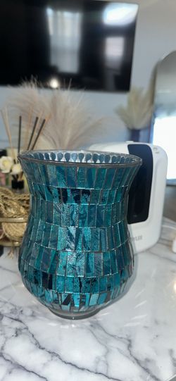 Teal vase