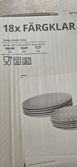 Brand New Never Opened 18 Peace Afargklar Disgesh Serving Dishes And Bowls