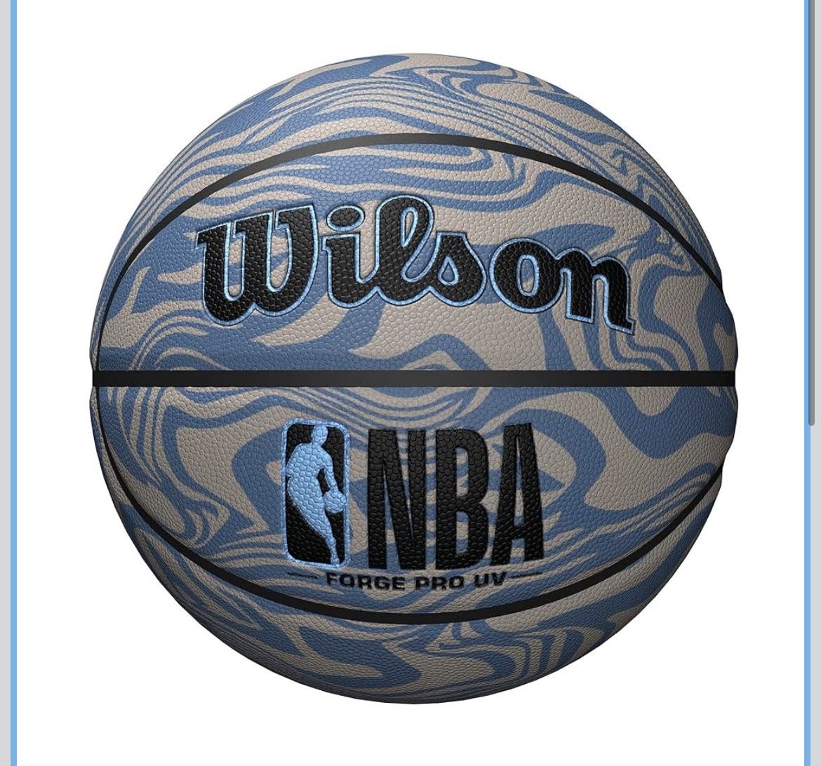 Wilson UV Pattern Sand Color NBA Forge Series Indoor/Outdoor Basketball