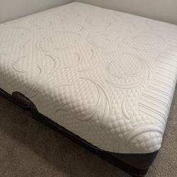 King Mattress With Box Springs & Frame 