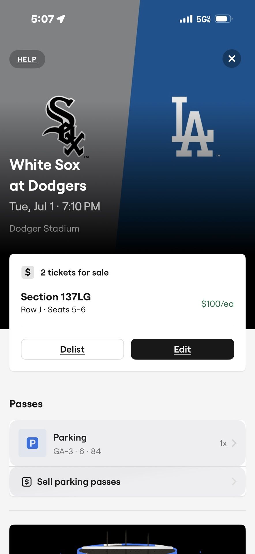 White Sox Vs Dodgers 7-1-25 @ 7:10 Pm