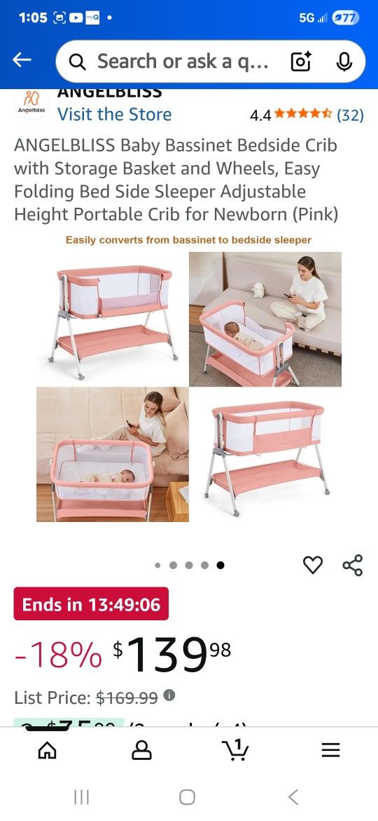 Baby crib.