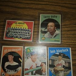 5 - 1959 Topps Baseball Cards 