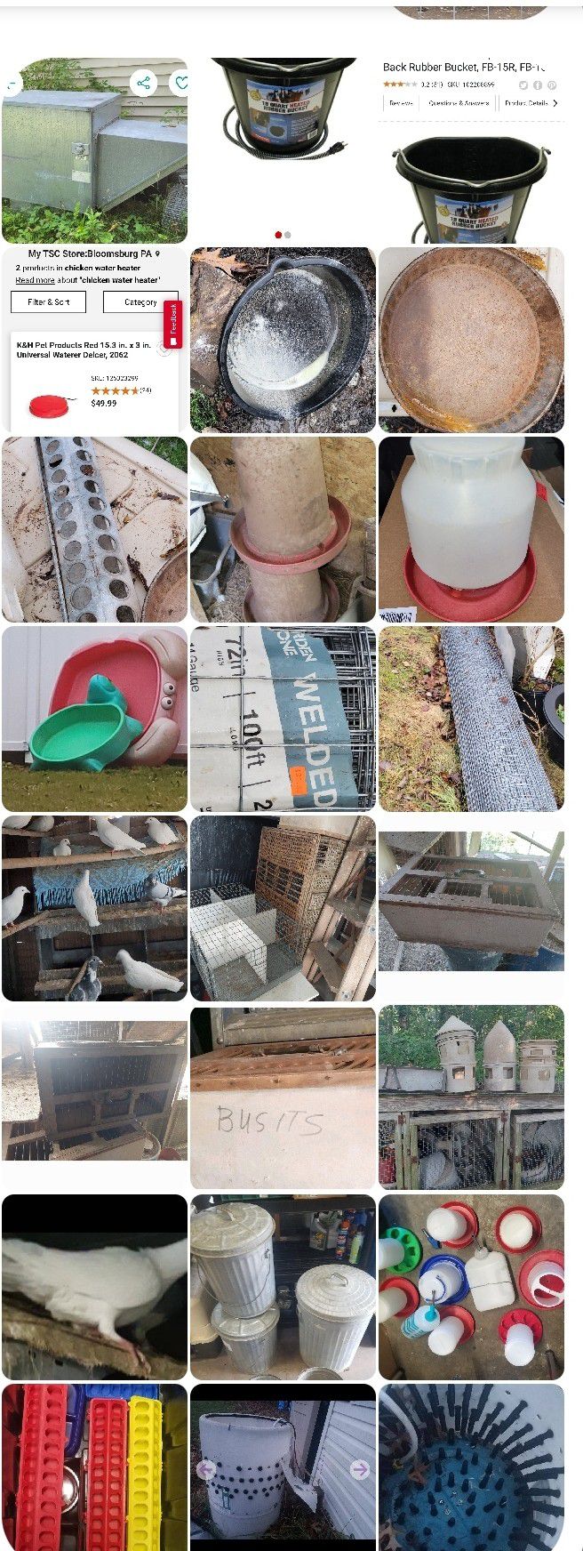 used feed and water dishes