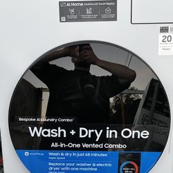 5.3 cu ft Bespoke AI Vented All-in-One Washer Dryer Combo Electric