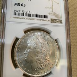 1879 S Morgan Silver Dollar Uncirculated 