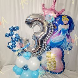 Cinderella Princess Balloons Birthday 