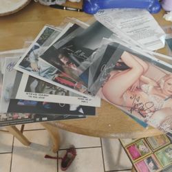 Various Signed Classic Horror Movie Photos And Posters