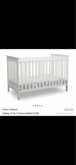 Crib/ Adley 3in1 Convertible Crib/ baby/ toddler/ furniture/ nursery/ bedroom/ bed/ new
