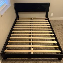 Bed Frame, Black, Queen 