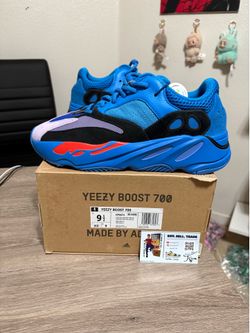 Size 9.5 - NEW Adidas Yeezy Boost 700 Hi Res Blue