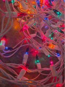 Set of multi colored lights
