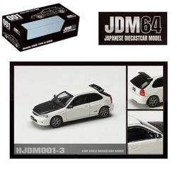 Hobby Japan - JDM64 - Honda Civic Type R EK9 White/Black - HJDM001-3