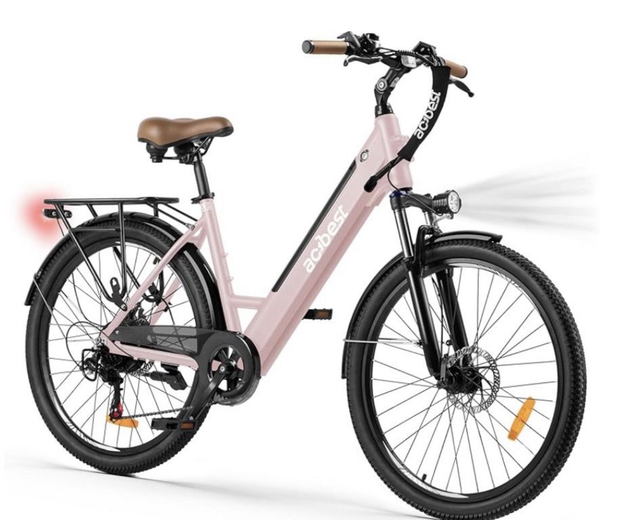 ACTBEST Core Electric Bike for Adults - 468Wh Removable Battery, 26 inch Step Thru Electric Bicycle, Peak 750W...