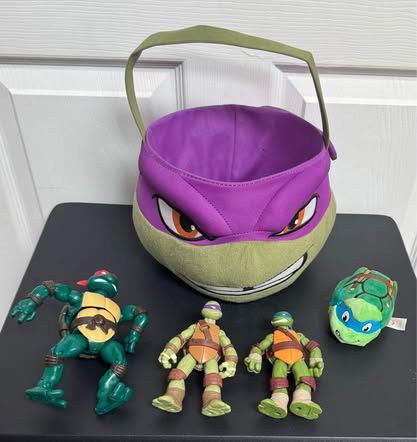 Teenage Mutant Ninja Turtle Toy Plush Basket just $8 for all