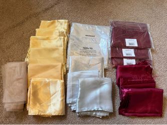 satin table runners