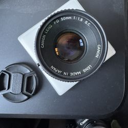 Canon FD 50mm lens 1.8
