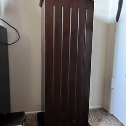 Dark Cherry Wood Media Storage Unit