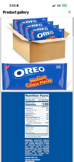 Oreo cookie crumbs 2.5 lb bag