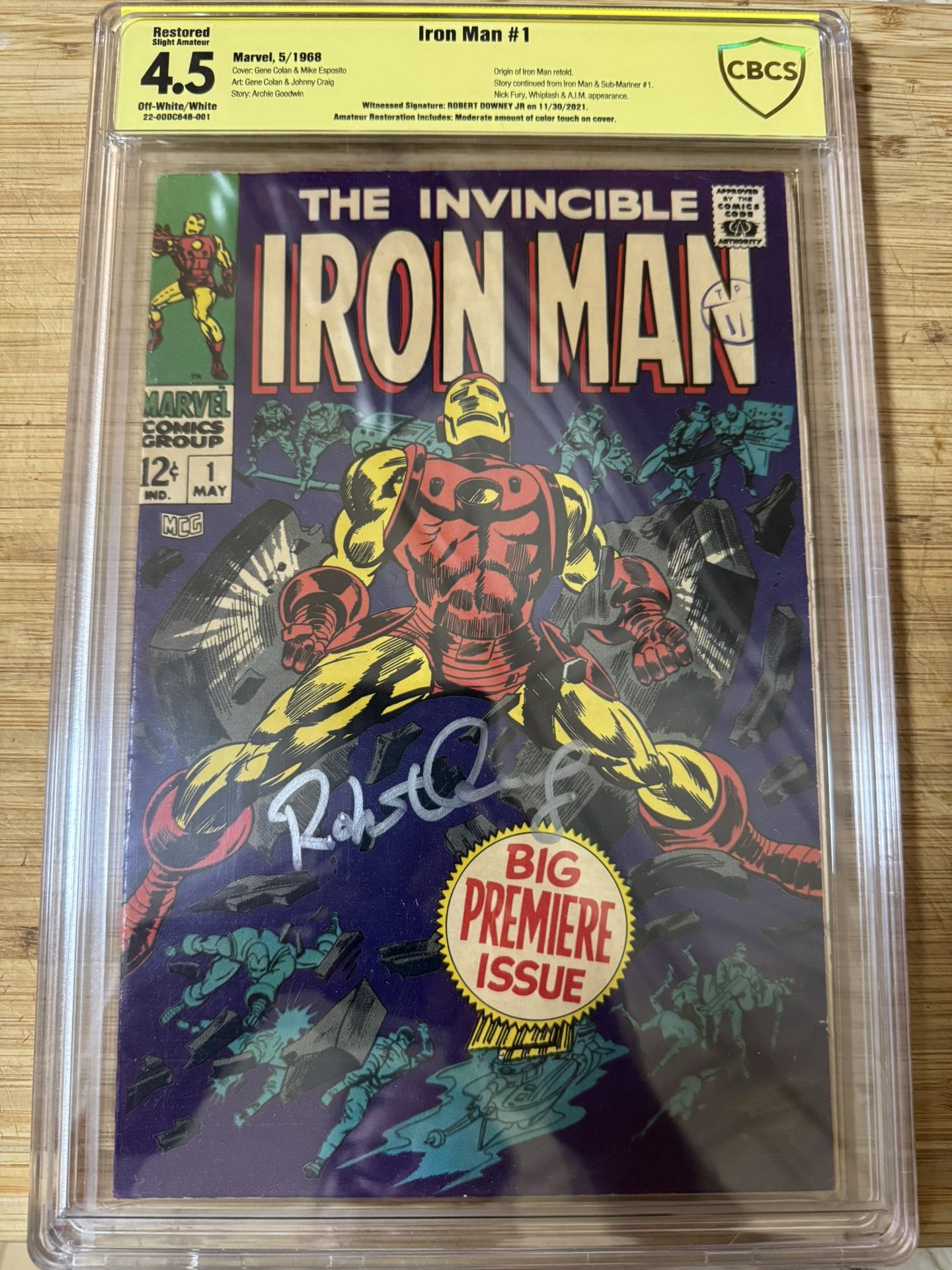 Iron man #1 Sealed, Graded, Signed by Robert Downey Jr