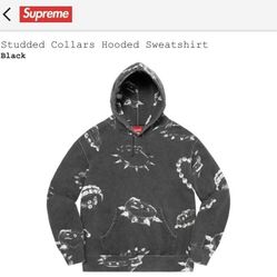 Supreme Studded Collar Hoodie Size: Large