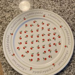 Hallmark a grateful/ Thankful Heart Plate 12 Inches