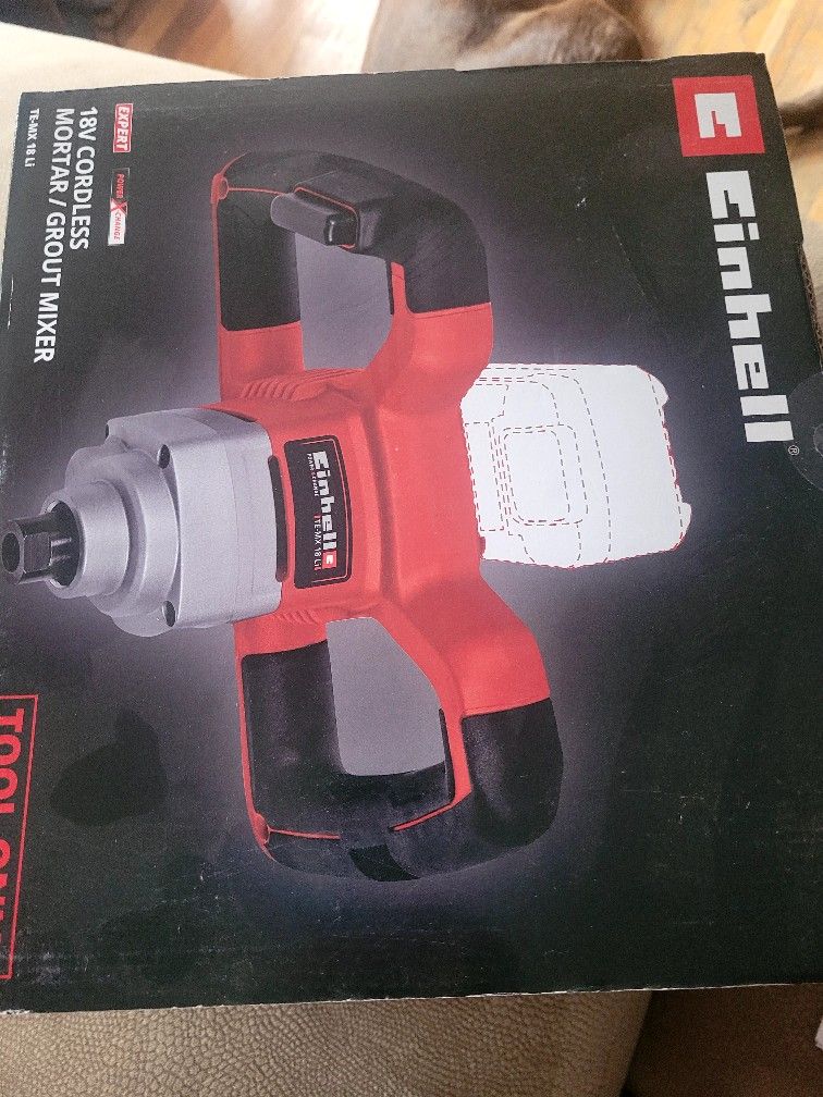 Einhell TE-MX Power X-Change 18-Volt Cordless Variable Electronic Speed Max 620 RPM Power Mixer, Tool Only (Battery +