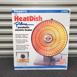 Presto HeatDish Plus Parabolic Electric Heater Vintage USA 