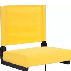 SPORT BEATS Stadium Seats with Back Support Bleacher Chairs Yellow