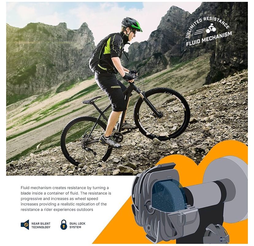 HOT Alpcour Fluid Bike Trainer Stand Alpcour Fluid Bike Trainer