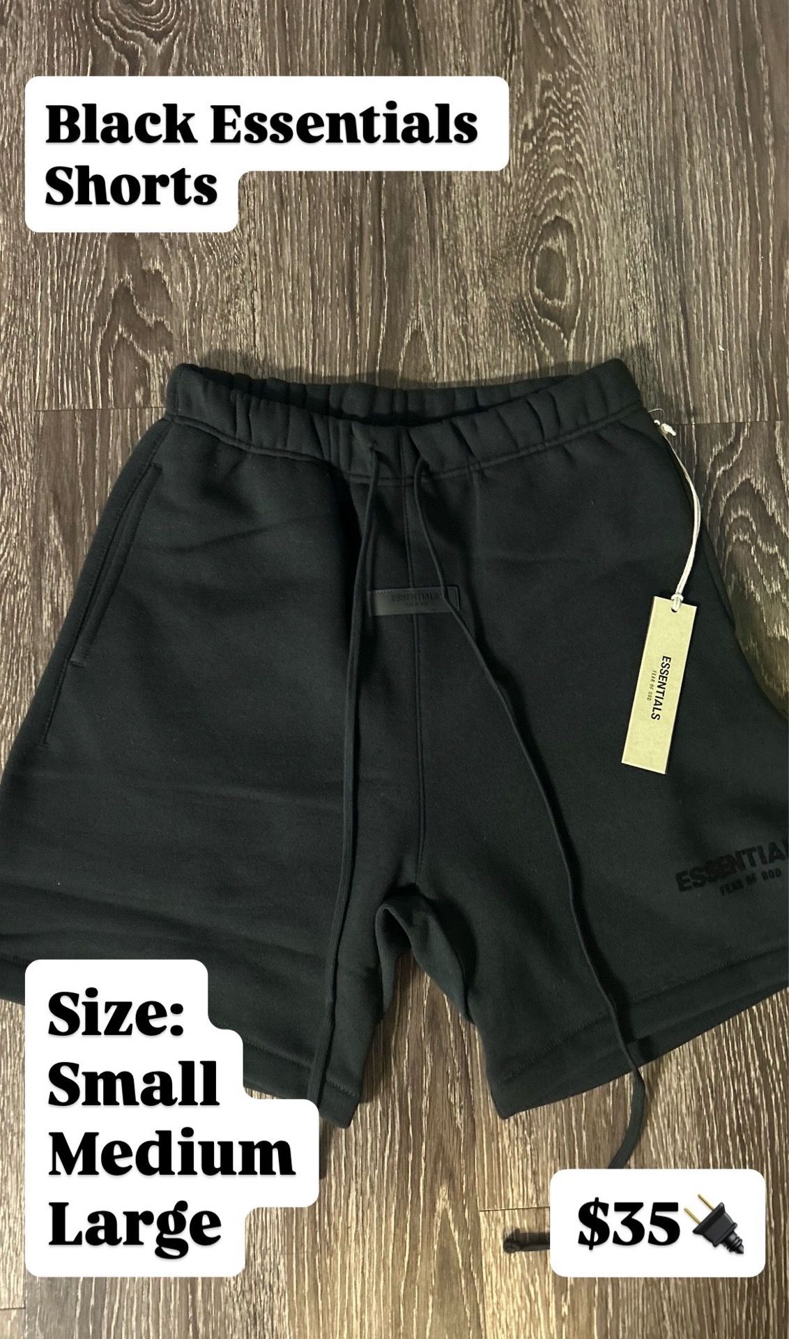 Essential shorts black, grey, light oat
