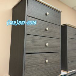 Four Drawer Grey Chest Cajonera Comoda Compressed New Dresser 