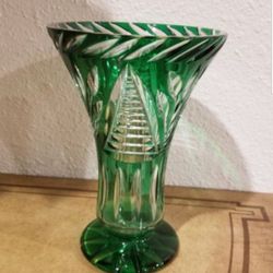 Czech bohemian Crystal Vase