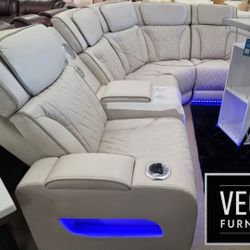 Sectional Power Recliners HeatRest 