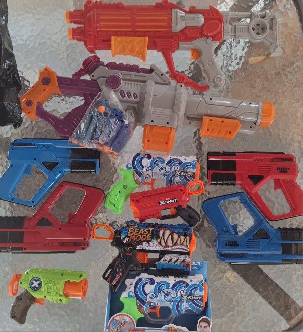WATER, LASER, NERF OUTDOOR TOYS