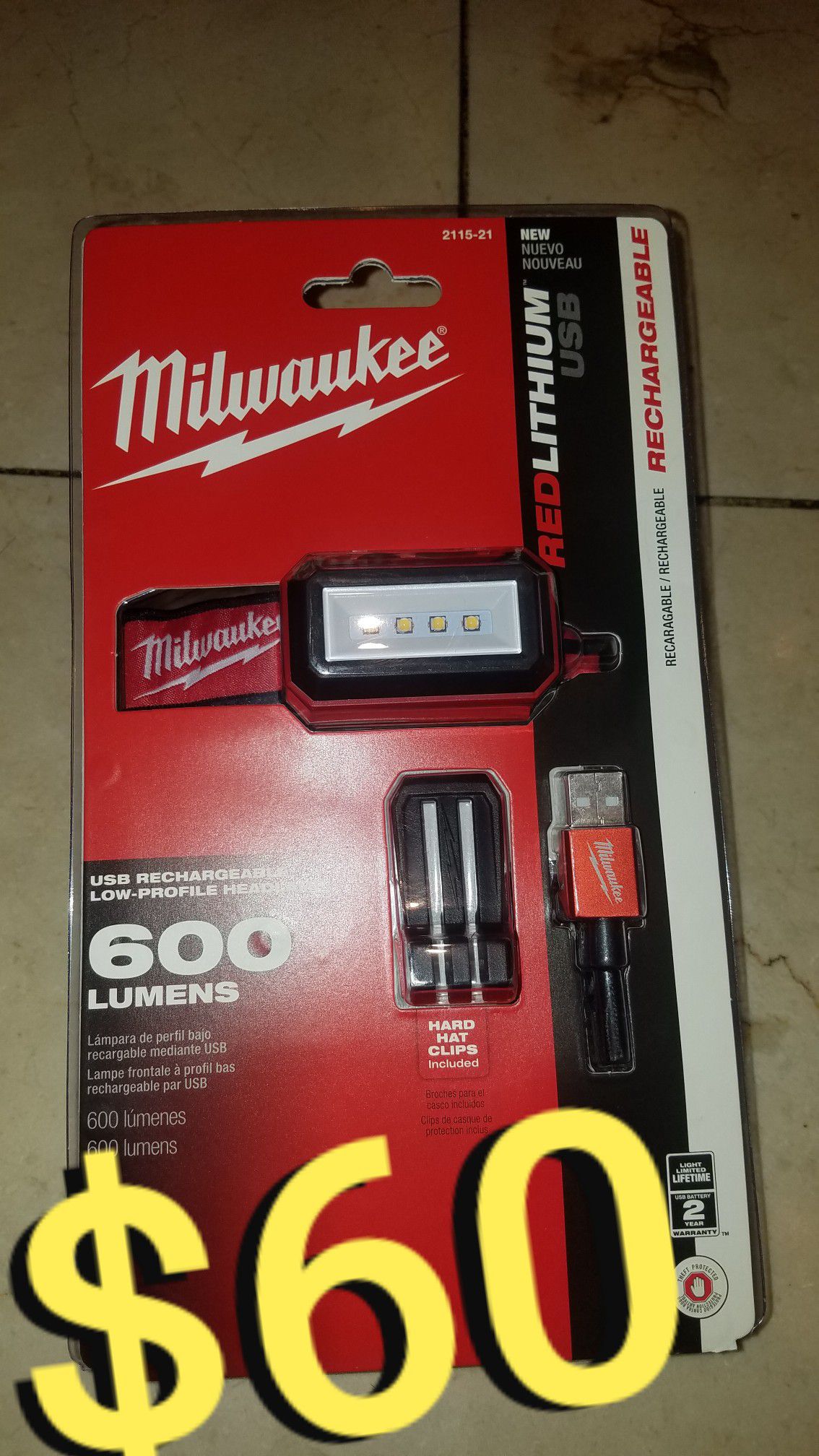 Milwaukee 600 lumens light