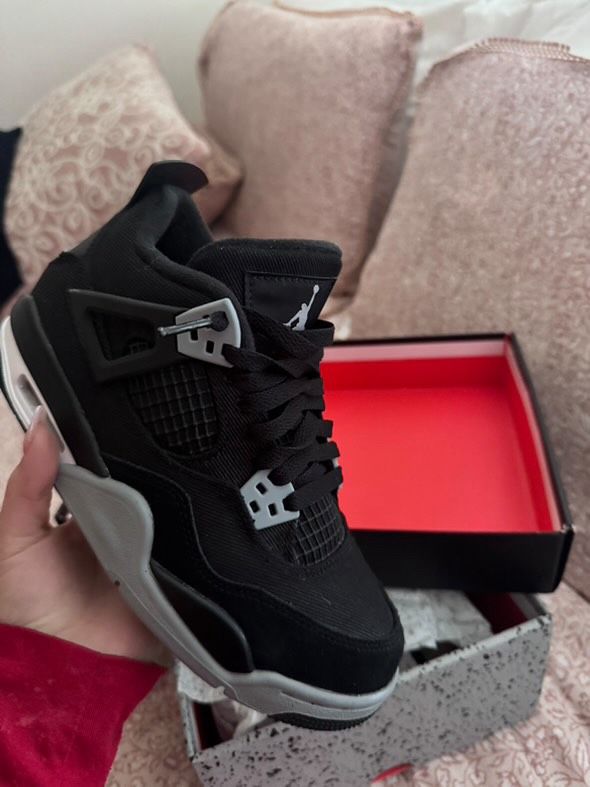 Jordan 4 Retro SE Black Canvas