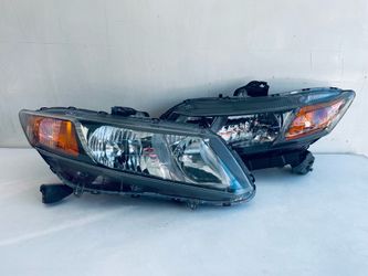 2012-2015 HONDA CIVIC Sedan, Coupe SET LEFT AND RIGHT SIDE HEADLIGHTS HALOGEN OEM yellow