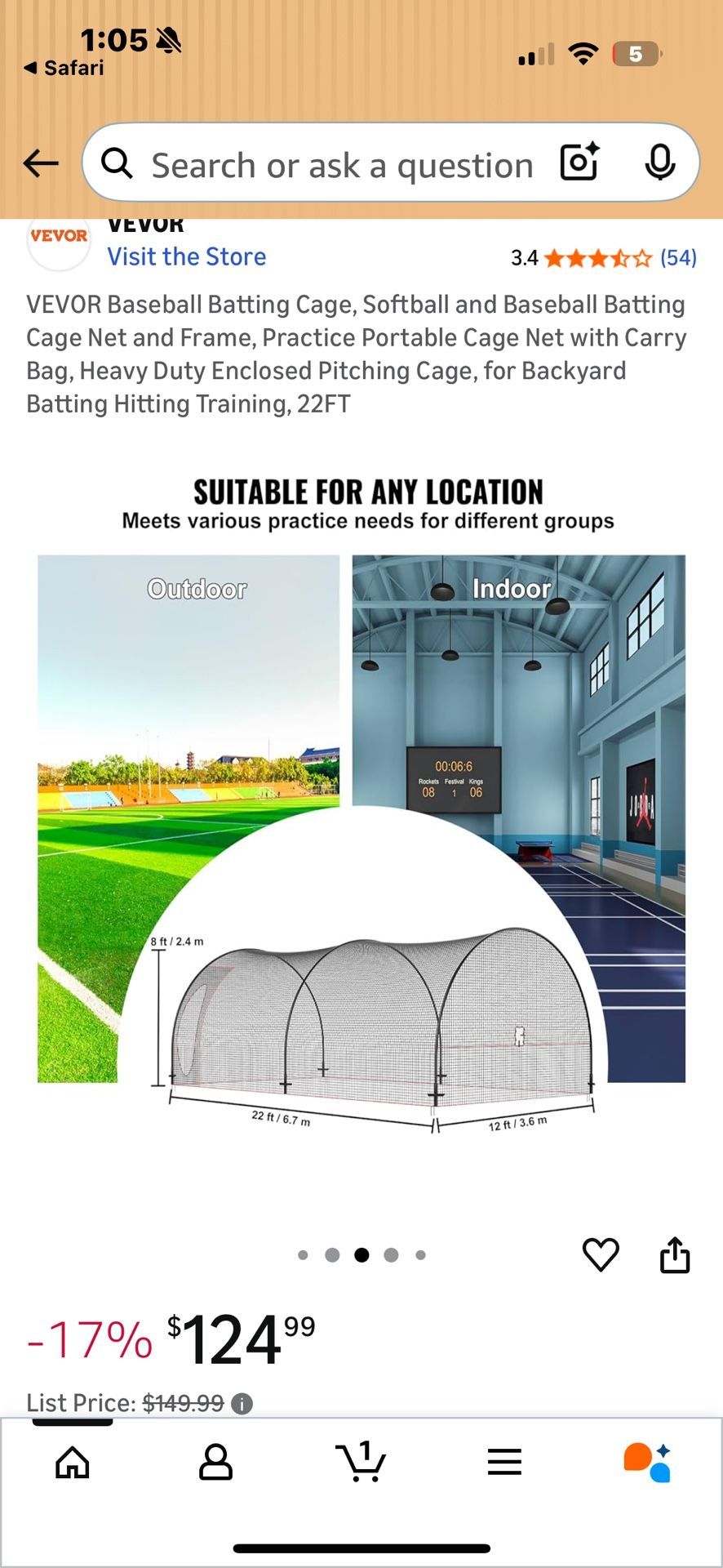 Baseball/Softball batting Cage