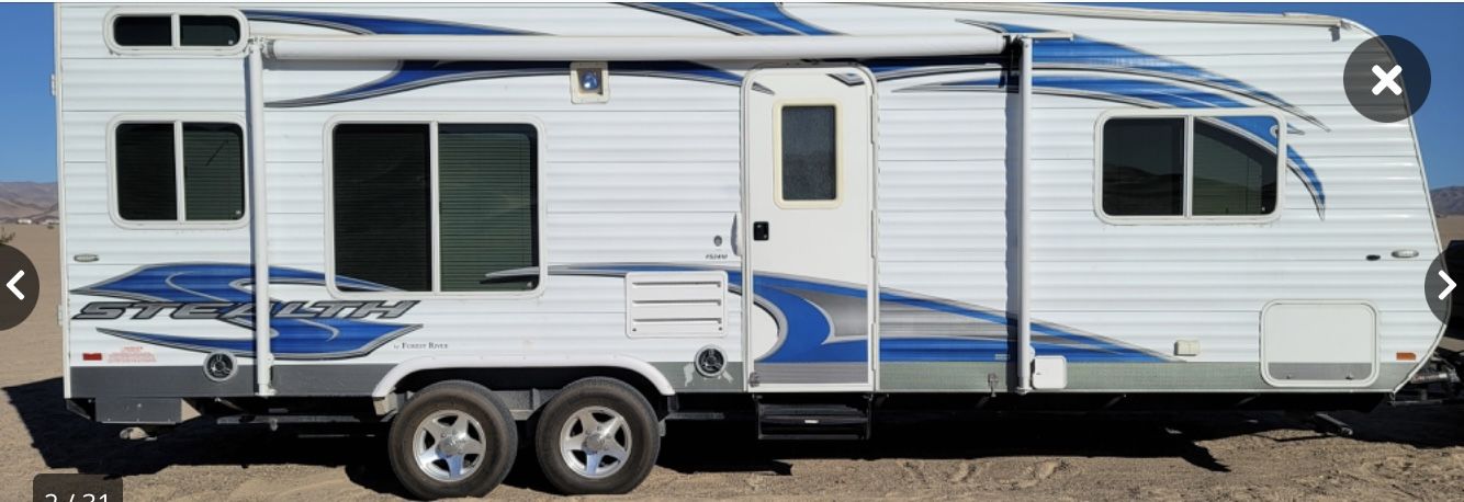 2012 Forest River Stealth Toy Hauler 31’ from back to front hitch - $16,000 OBO (El Cajon)