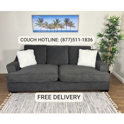 Buy Now, Pay Later! Beautiful Large Gray Sofa - Free Delivery