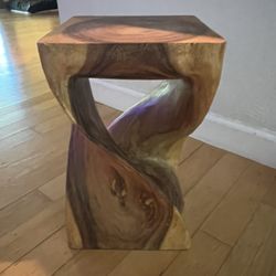 Beautiful Solid Wood Side Table