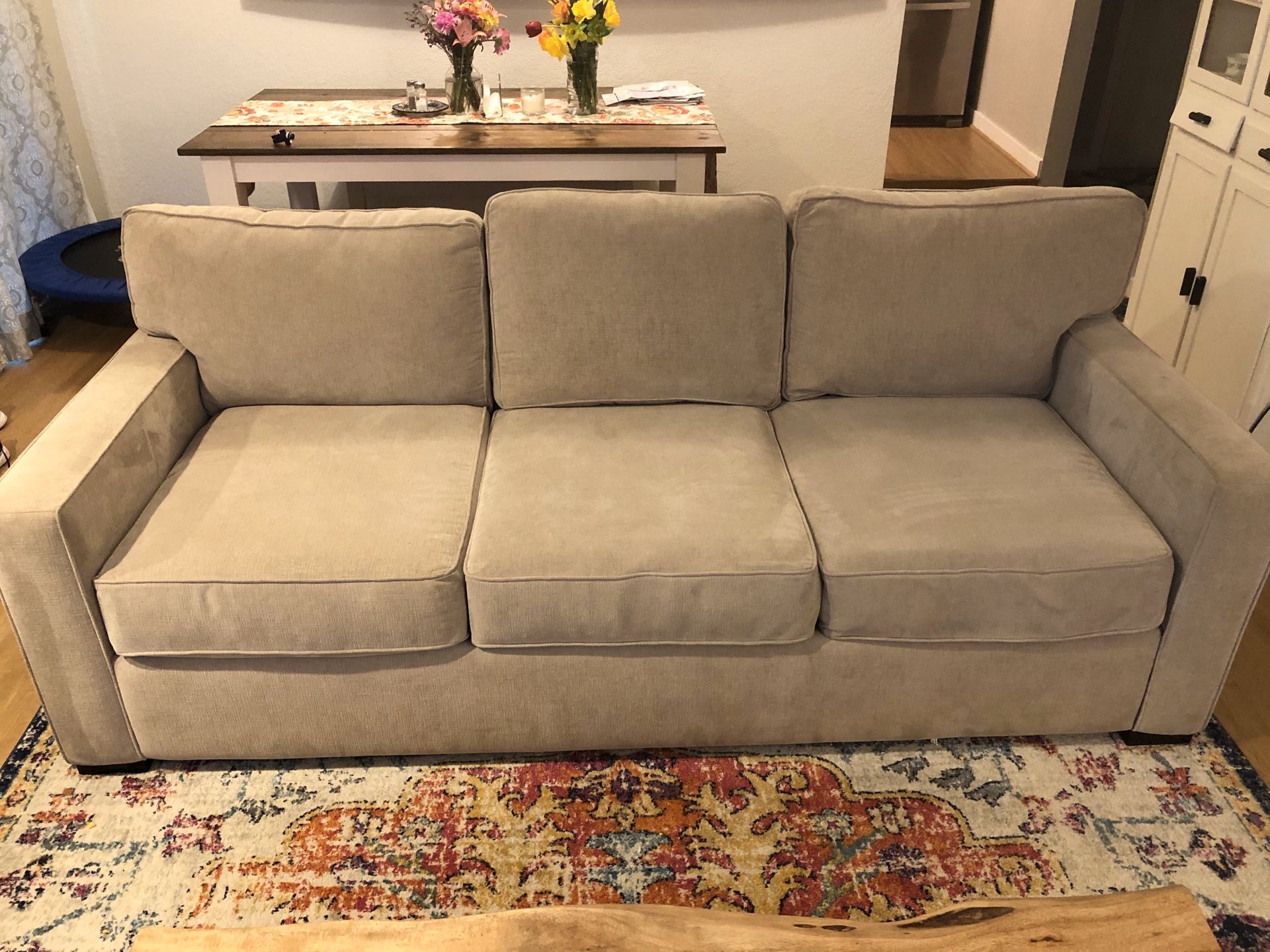 Gently used light beige couch $175 OBO