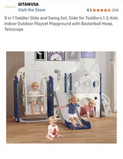 Toddler Playset 9 in 1 Indoor /Outdoor