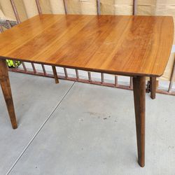 Mid-Century Modern Dining Table with Butterfly Leaf