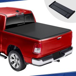 PENSUN 5.7FT Soft Tri-fold Truck Bed Tonneau Cover Compatible with 2009-2024 Dodge Ram 1500