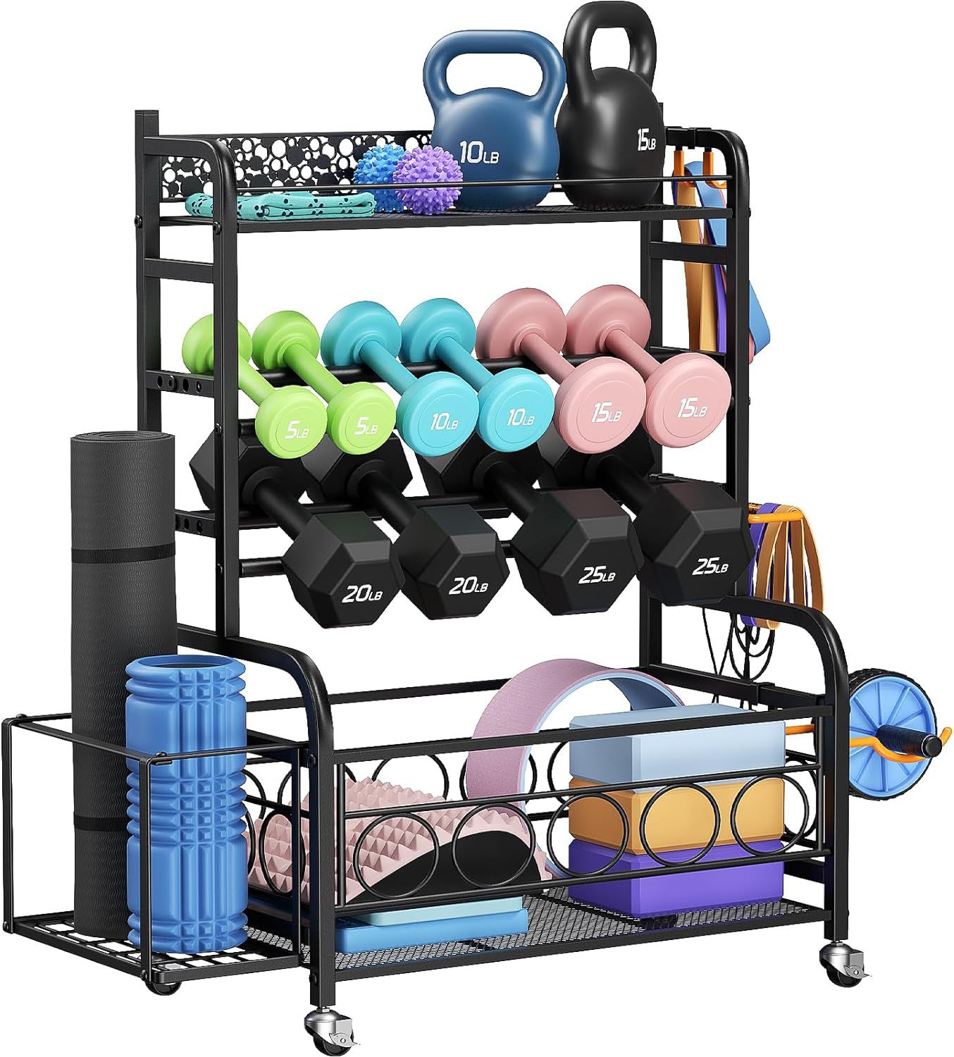 Gym & Workout Gear Home Storage Rack 