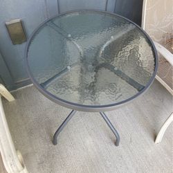 Cute Glass Outdoor Table