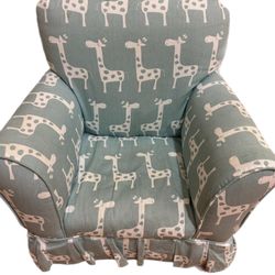 Giraffe Toddler Couch Light Teal Aqua 