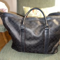 Coach Duffel Bag/ Black/ Used 
